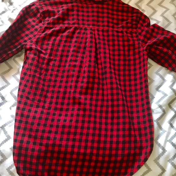 Old Navy red and black flannel - Picture 2 of 4